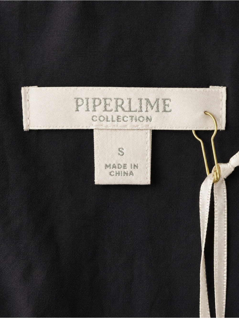 NWT Piperlime Collection Black Fit Flare Mesh Stripe Dress Size S Cocktail - Picture 4 of 6